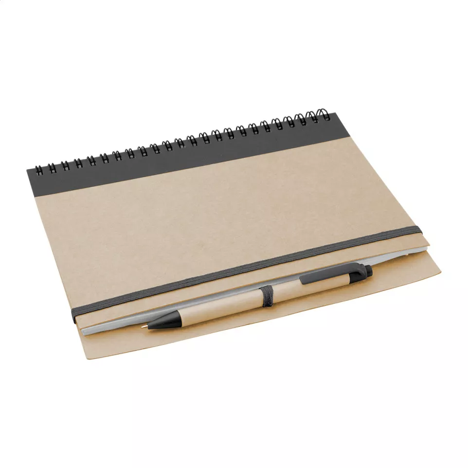 Platanus A5 noir naturelle bloc-notes 