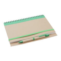 Platanus A5 vert naturelle bloc-notes 