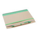 Platanus A5 vert naturelle bloc-notes 