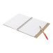 Platanus A5 red natural notebook 