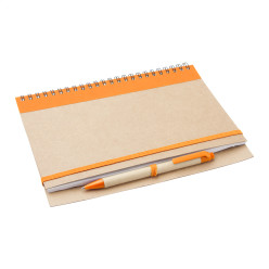 Platanus A5 orange natural notebook 