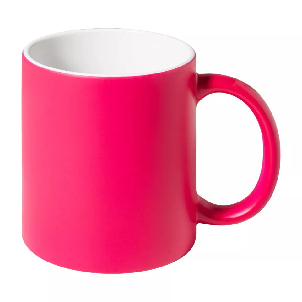 Covory pink white mug 