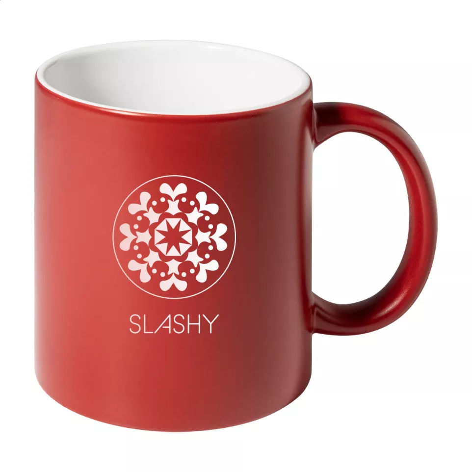 Covory red white mug 