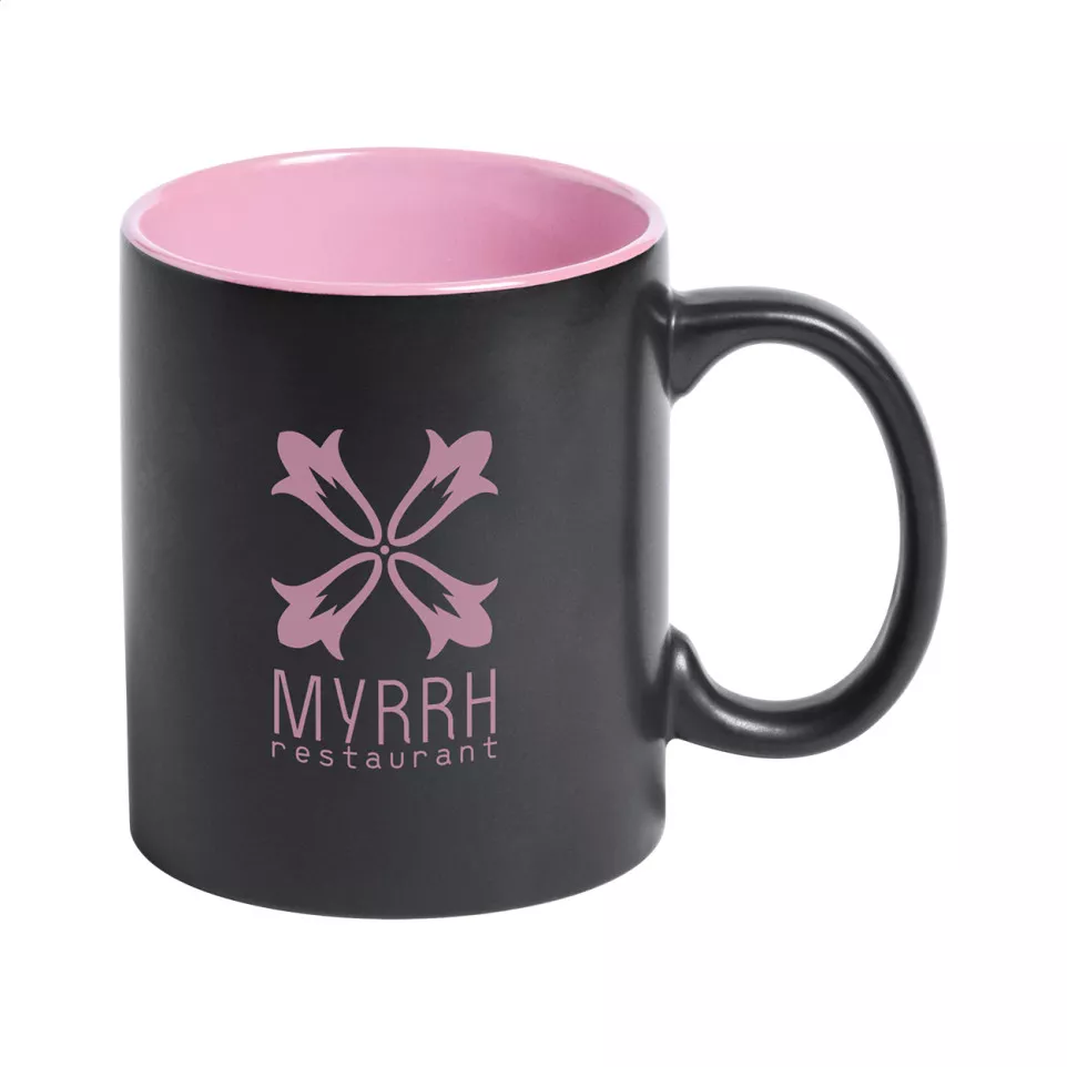Bavary pink black mug 