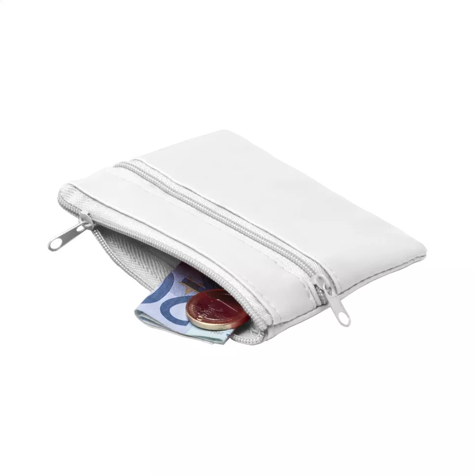 Denar blanc  porte-monnaie 