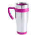 Caprol Plus pink silver thermo mug 