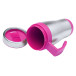 Caprol Plus pink silver thermo mug 