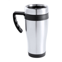 Caprol Plus black silver thermo mug 