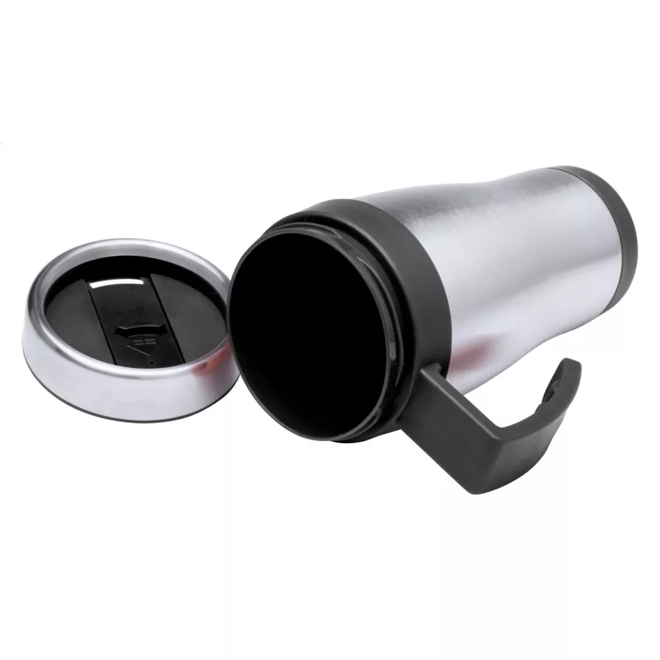 Caprol Plus black silver thermo mug 