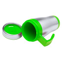 Caprol Plus lime groen zilver thermosbeker 