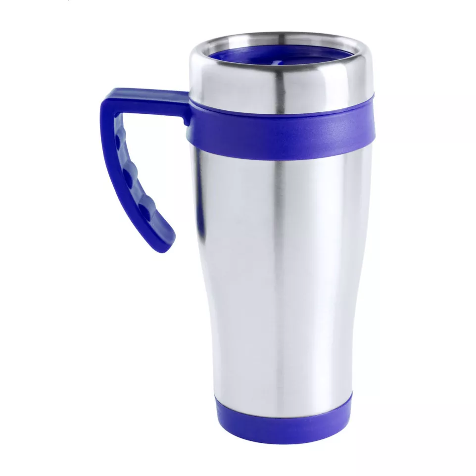 Caprol Plus blauw zilver thermosbeker 
