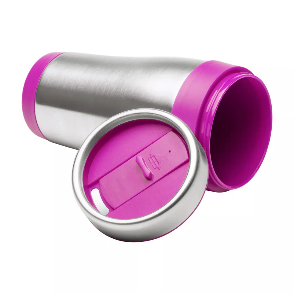 Caprol pink silver thermo cup 