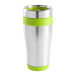 Caprol lime groen zilver thermo beker 