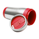 Caprol rood zilver thermo beker 