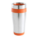 Caprol oranje zilver thermo beker 