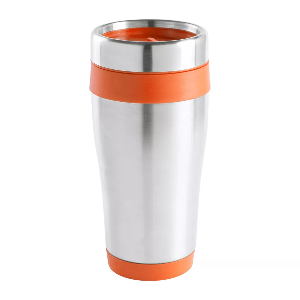Caprol orange argenté Mug thermos 