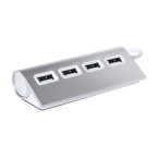 Wudge argenté blanc USB hub 