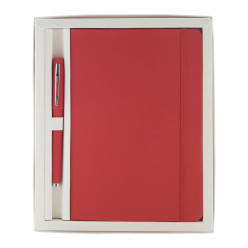 Setpuk rouge  set bloc-notes 