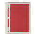 Setpuk rouge  set bloc-notes 