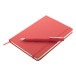 Setpuk rouge  set bloc-notes 