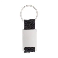 Poxil zwart zilver sleutelhanger 