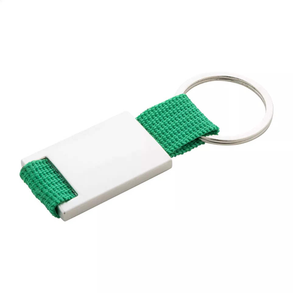 Poxil groen zilver sleutelhanger 