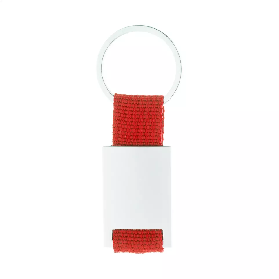 Poxil rood zilver sleutelhanger 