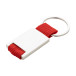 Poxil red silver keyring 