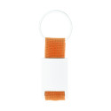 Poxil orange silver keyring 