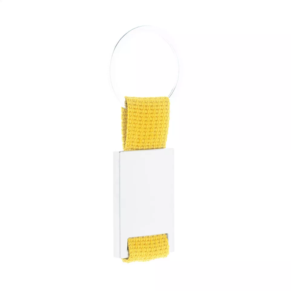 Poxil geel zilver sleutelhanger 