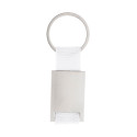 Poxil white silver keyring 