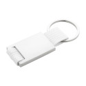 Poxil white silver keyring 