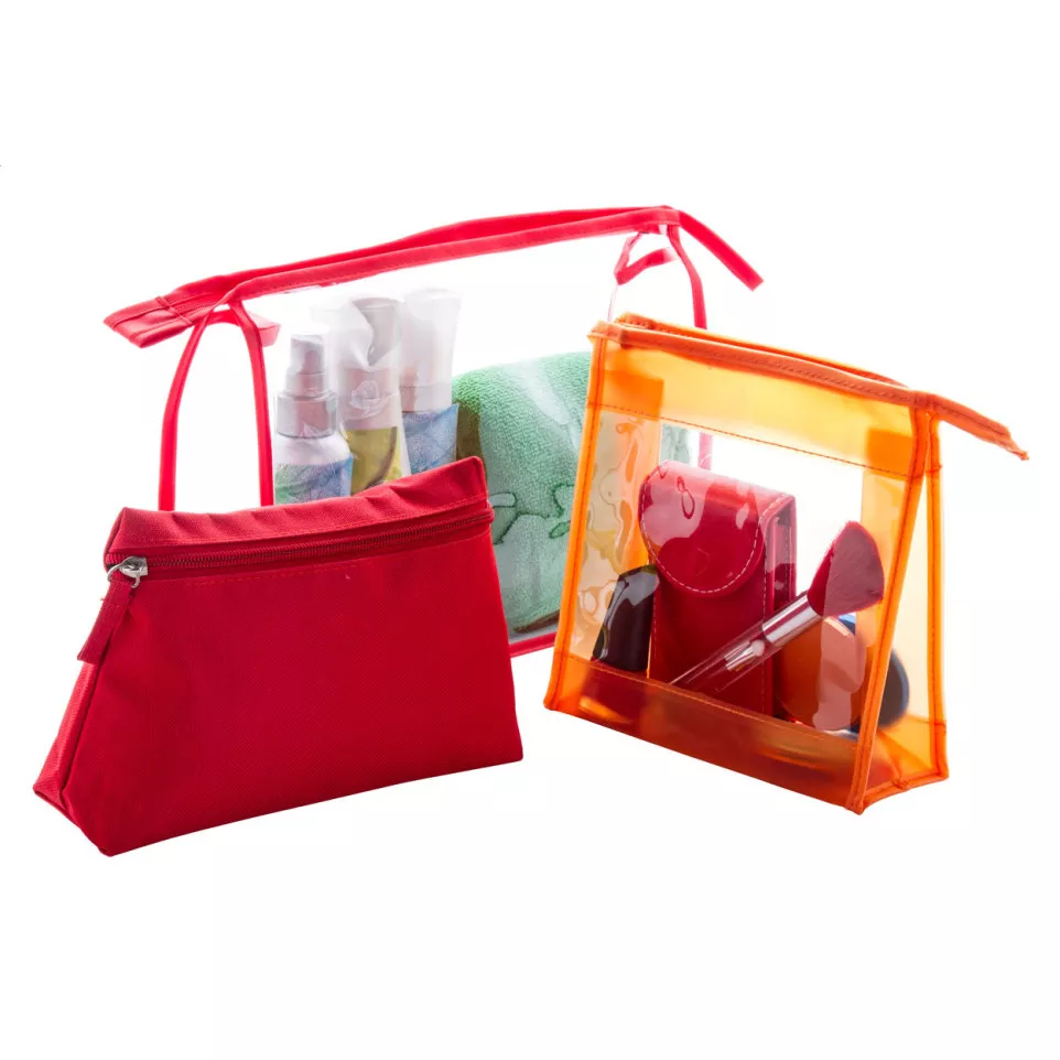 Zomoco red  cosmetic bag 
