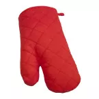 Challah red  oven mitt 