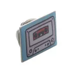 Oran zilver  metalen badge 
