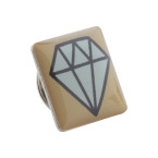 Lark zilver  metalen badge 