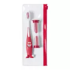 Toothie rouge  set brosse à dents 