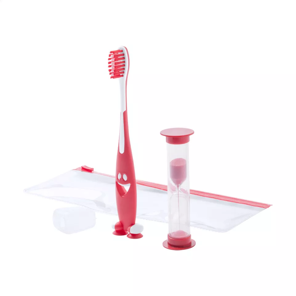 Toothie red  toothbrush set 