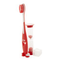 Toothie red  toothbrush set 