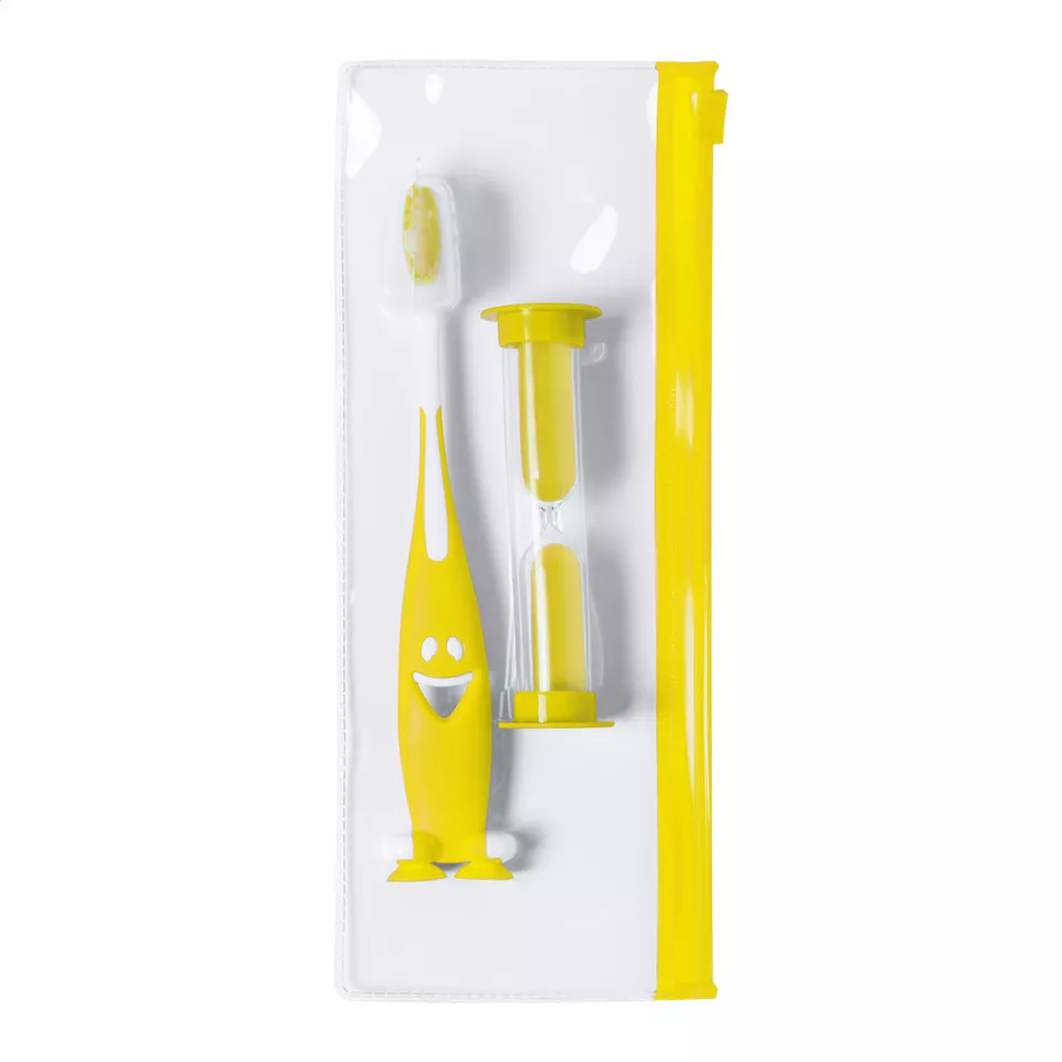 Toothie jaune  set brosse à dents 
