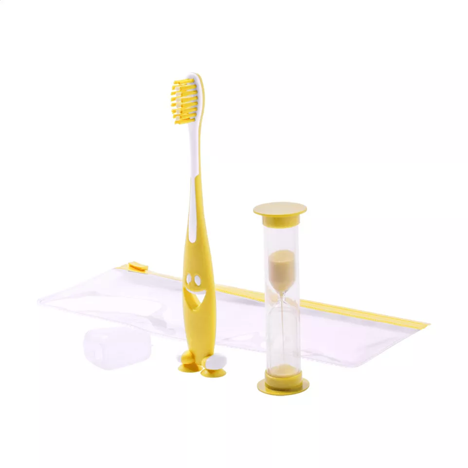 Toothie jaune  set brosse à dents 