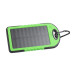 Durabank groen  USB power bank met zonne energie lader 