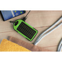 Durabank groen  USB power bank met zonne energie lader 