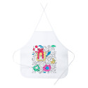 Yolen white  colouring apron 