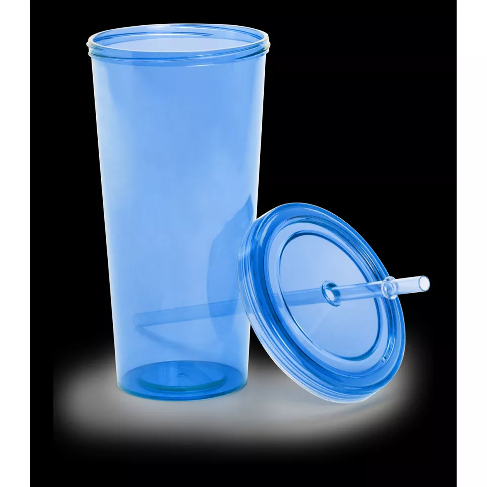 Combler bleu  Gobelet en plastique 