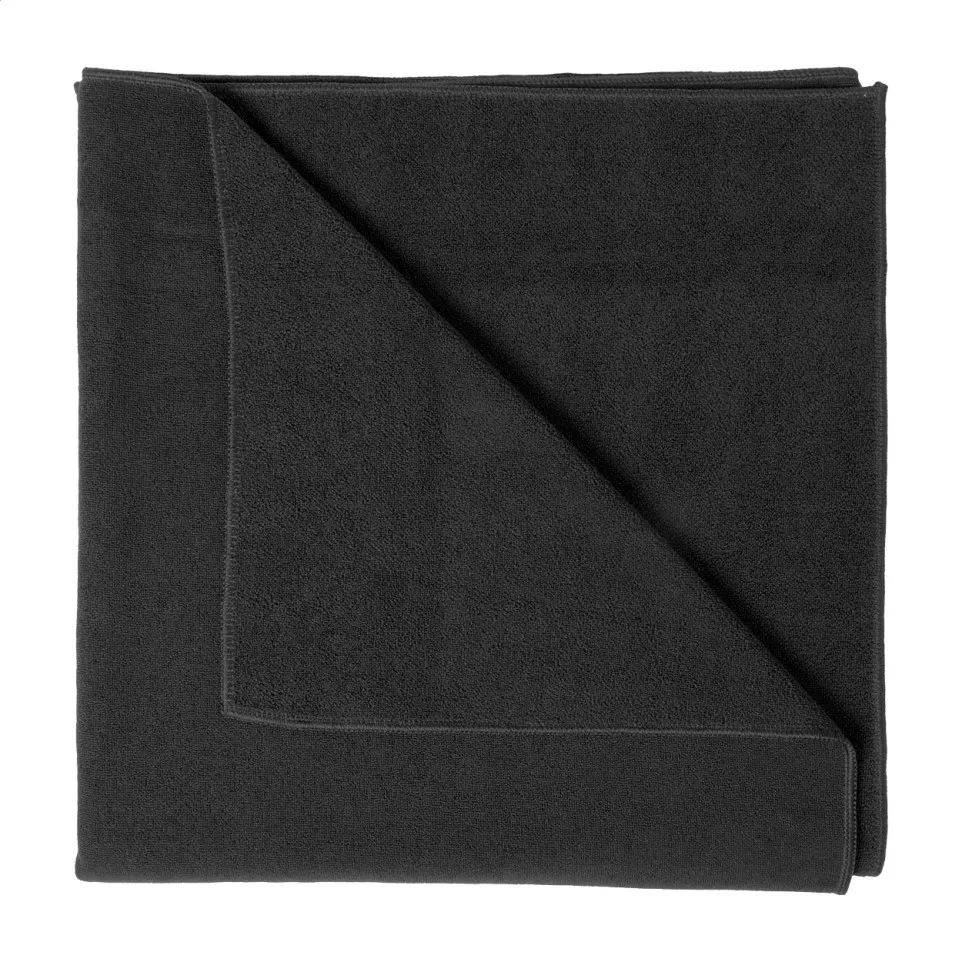 Evolve zwart  handdoek 