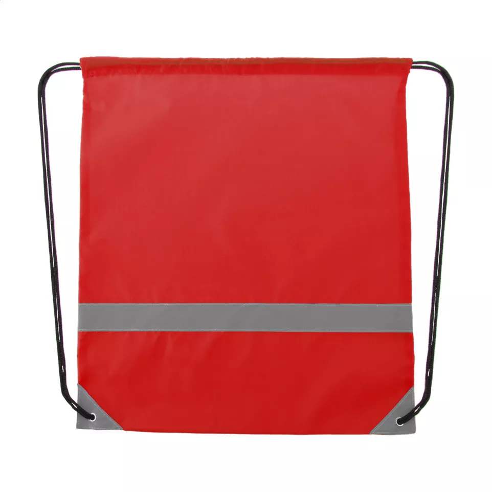 Vidraw red  reflective drawstring bag 