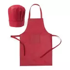 Mincok rood  chef set voor kinderen 