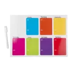 Wefri multicolour  magnetic note board 