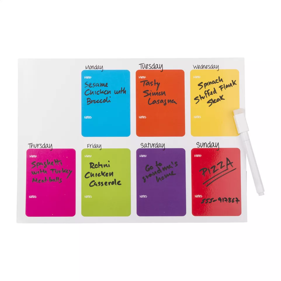 Wefri multicolour  magnetic note board 